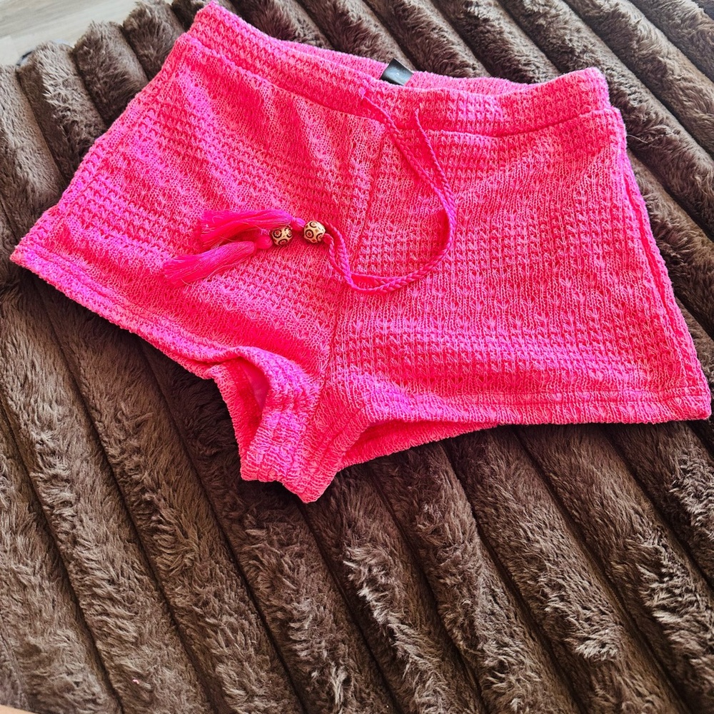 SHEIN Hot Pink Knit Shorts